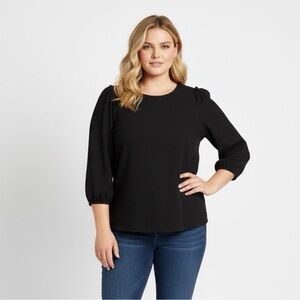 Ann Taylor’s black top, size large